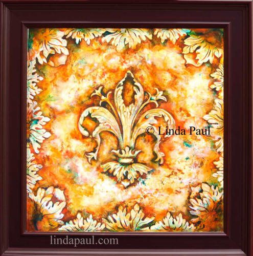 fleur de lis painting art