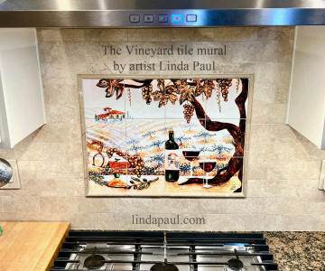 the vineyard tile backsplash 24 x 18