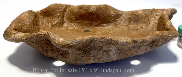 freeform bonsai pot for sale by artist