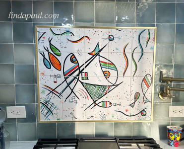 picasso tile backsplash