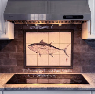 tuna fish backsplash