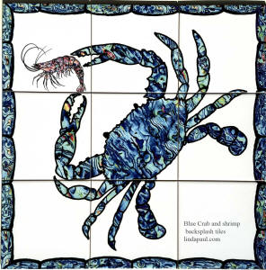 blue crab tiles